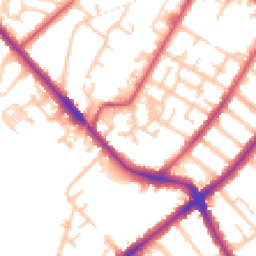 Daytime road noise heatmap for SE20 8LX