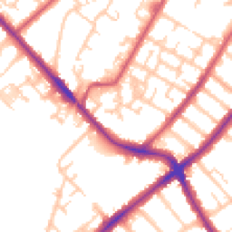 Daytime road noise heatmap for SE20 8LY