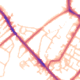 Daytime road noise heatmap for SE20 8NF