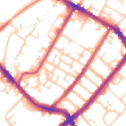 Daytime road noise heatmap for SE20 8PD