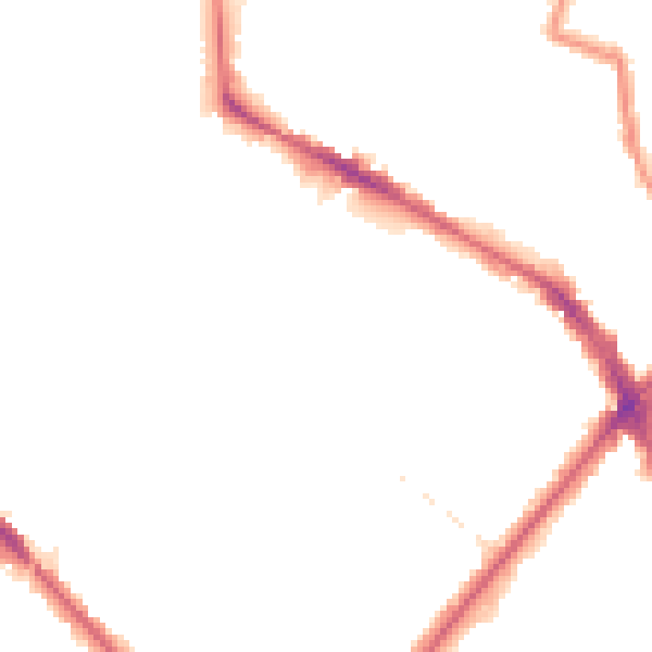 Night-time road noise heatmap for SE20 8QJ