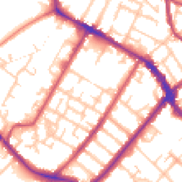 Daytime road noise heatmap for SE20 8QS