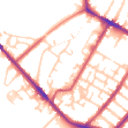 Daytime road noise heatmap for SE20 8QZ
