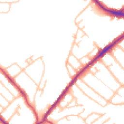 Daytime road noise heatmap for SE20 8TF