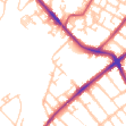 Daytime road noise heatmap for SE20 8TW