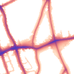 Daytime road noise heatmap for SE21 7AB