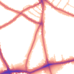 Daytime road noise heatmap for SE21 7AD