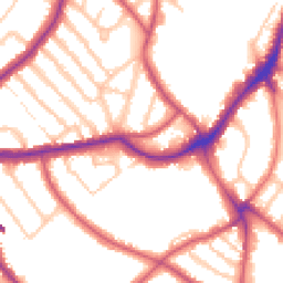 Daytime road noise heatmap for SE21 7AP