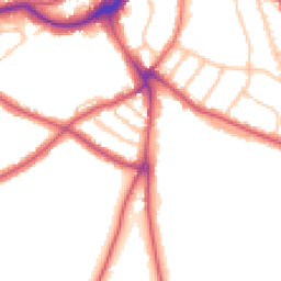 Daytime road noise heatmap for SE21 7AQ