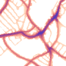 Daytime road noise heatmap for SE21 7AR