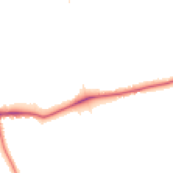 Night-time road noise heatmap for SE21 7BA