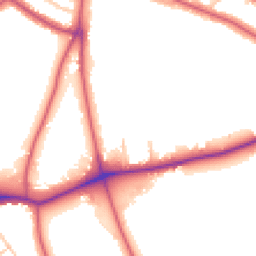 Daytime road noise heatmap for SE21 7BB