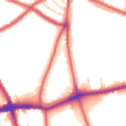 Daytime road noise heatmap for SE21 7BE