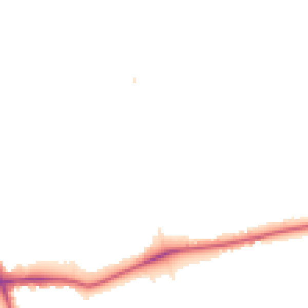 Night-time road noise heatmap for SE21 7BG