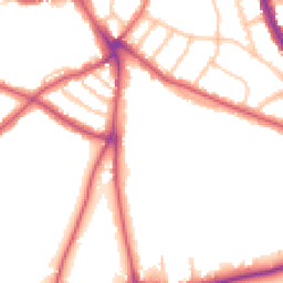 Daytime road noise heatmap for SE21 7BH