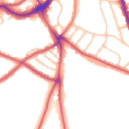 Daytime road noise heatmap for SE21 7BJ