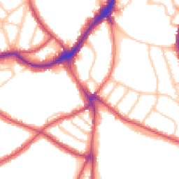Daytime road noise heatmap for SE21 7BN
