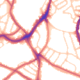 Daytime road noise heatmap for SE21 7BP