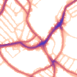 Daytime road noise heatmap for SE21 7BX