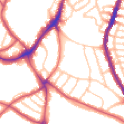 Daytime road noise heatmap for SE21 7DG