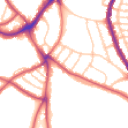 Daytime road noise heatmap for SE21 7DH