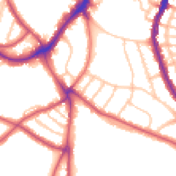 Daytime road noise heatmap for SE21 7DL