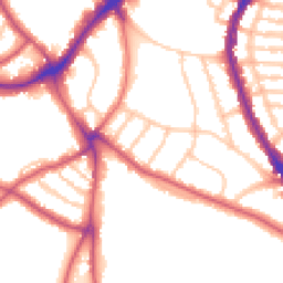 Daytime road noise heatmap for SE21 7DN