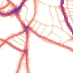 Daytime road noise heatmap for SE21 7DR