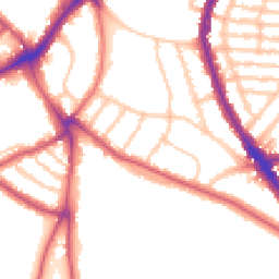 Daytime road noise heatmap for SE21 7DW