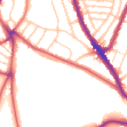 Daytime road noise heatmap for SE21 7EA