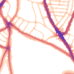 Daytime road noise heatmap for SE21 7EF