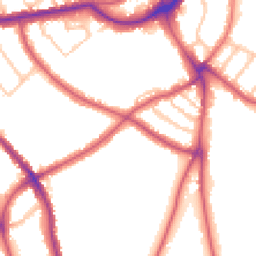 Daytime road noise heatmap for SE21 7JL