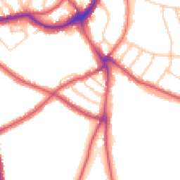 Daytime road noise heatmap for SE21 7JR