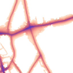 Daytime road noise heatmap for SE21 7LE
