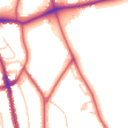 Daytime road noise heatmap for SE21 7LJ