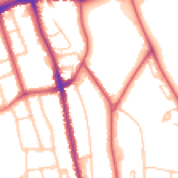 Daytime road noise heatmap for SE21 8AS