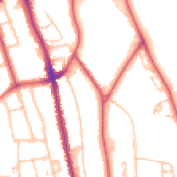 Daytime road noise heatmap for SE21 8BG
