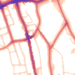 Daytime road noise heatmap for SE21 8BN
