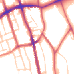 Daytime road noise heatmap for SE21 8EU