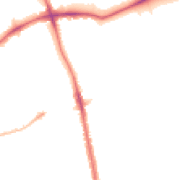 Night-time road noise heatmap for SE21 8EU