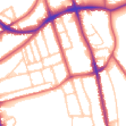 Daytime road noise heatmap for SE21 8EZ