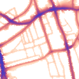 Daytime road noise heatmap for SE21 8HA