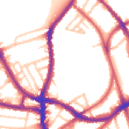 Daytime road noise heatmap for SE21 8JZ