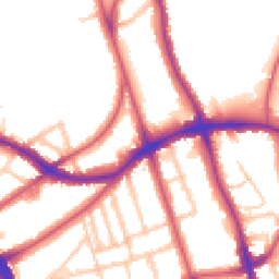 Daytime road noise heatmap for SE21 8LH