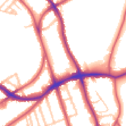 Daytime road noise heatmap for SE21 8NG
