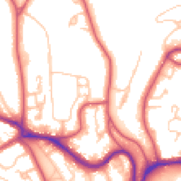 Daytime road noise heatmap for SE21 8QS