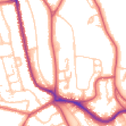 Daytime road noise heatmap for SE21 8SD