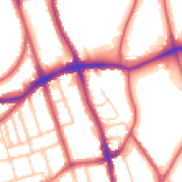 Daytime road noise heatmap for SE21 8SS