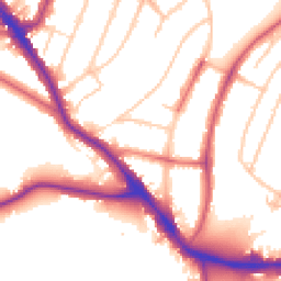 Daytime road noise heatmap for SE22 0AE