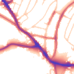 Daytime road noise heatmap for SE22 0AF